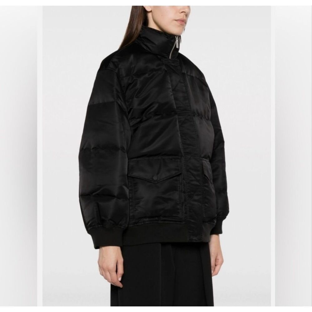 *THEORY*black nylon oversized puffer jacket - Picture 4 of 7